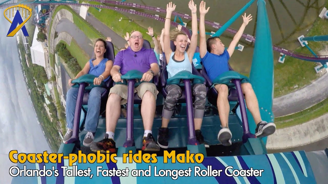 Coaster-phobic rides Orlando’s tallest, fastest, and longest coaster - Mako at SeaWorld