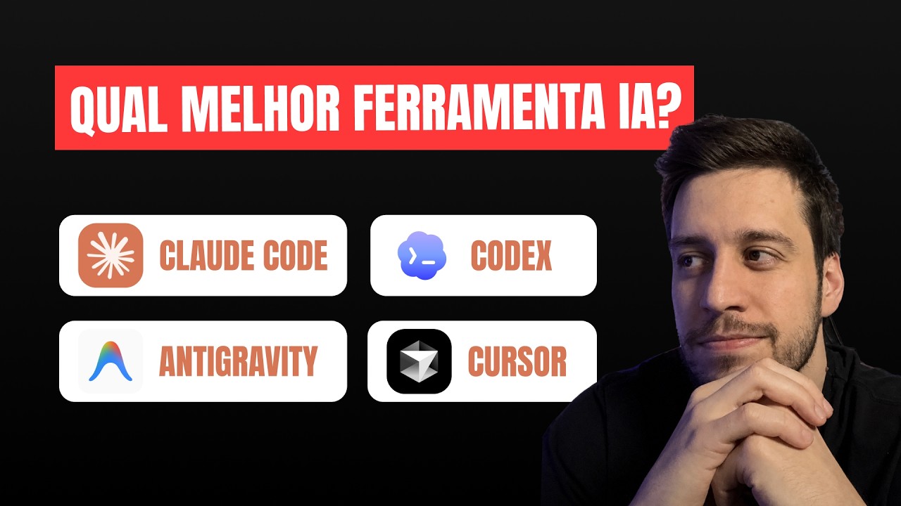 MELHOR ferramenta com IA? Claude Code, Codex, Cursor?