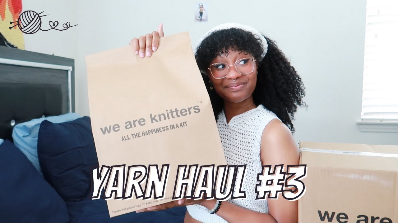 Yarn Haul #3 | Unboxing We Are Knitters The Petite Wool and The Wool Yarnicorn (also swatching it)