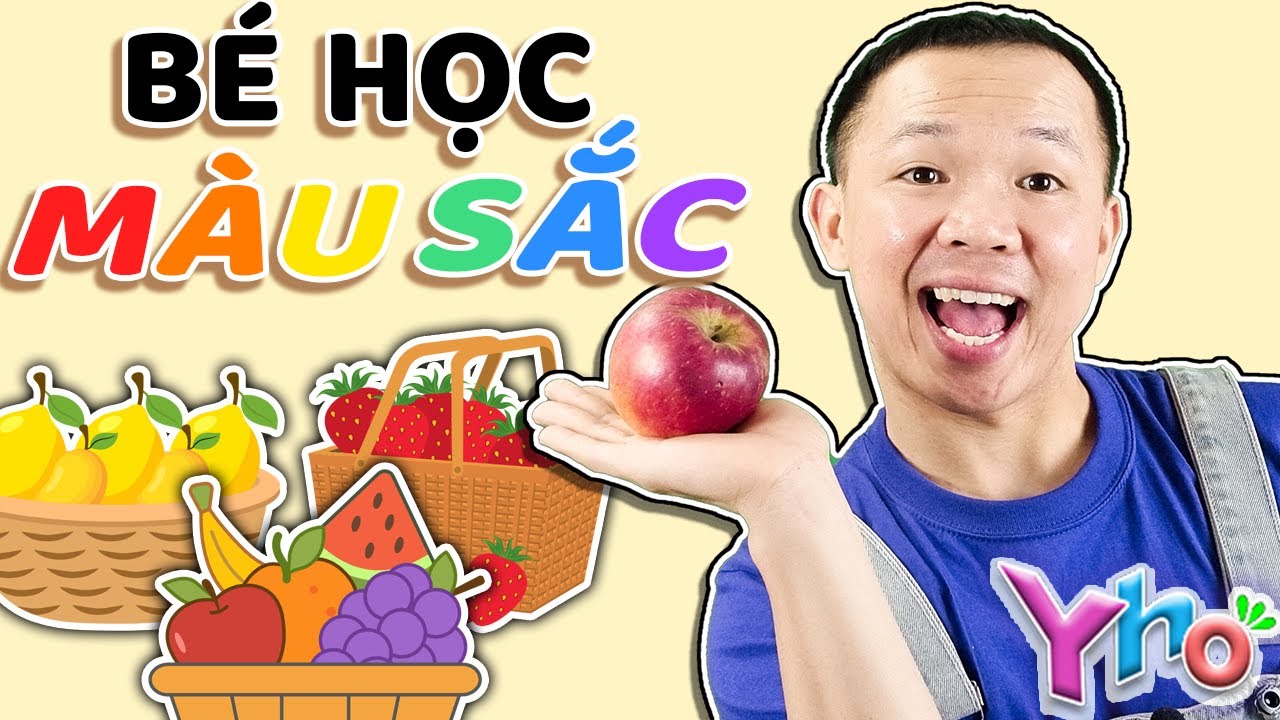 Bé Học Màu Sắc – Đỏ, Vàng, Cam 🌈 Cùng Yho Vừa Học Vừa Chơi