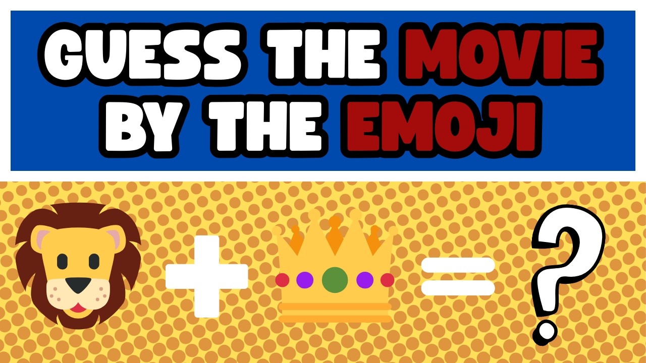 Guess the Movie by the Emojis 🎬🍿