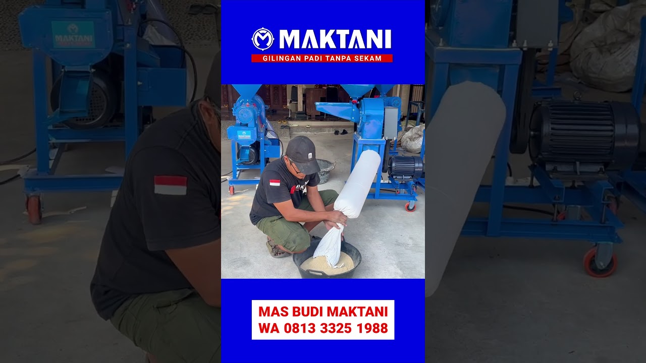 MAKTANI PM500 Penepung Sekam Multifungsi Mampu Untuk Tepung Biji Jagung, Gaplek, Biji Palawija, dll