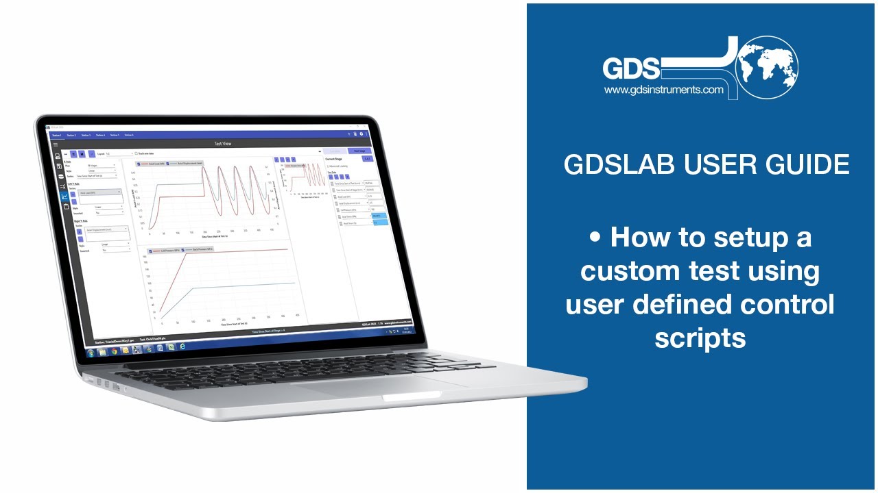 GDSLABv2024 Video Guide: 5.5.1 How to setup a custom test using user defined control scripts