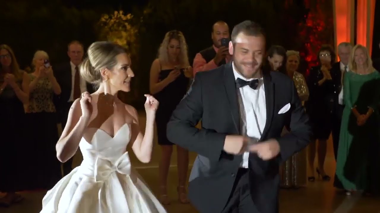 Beautiful Bride Carmen, and her talented Brother dancing up a storm.