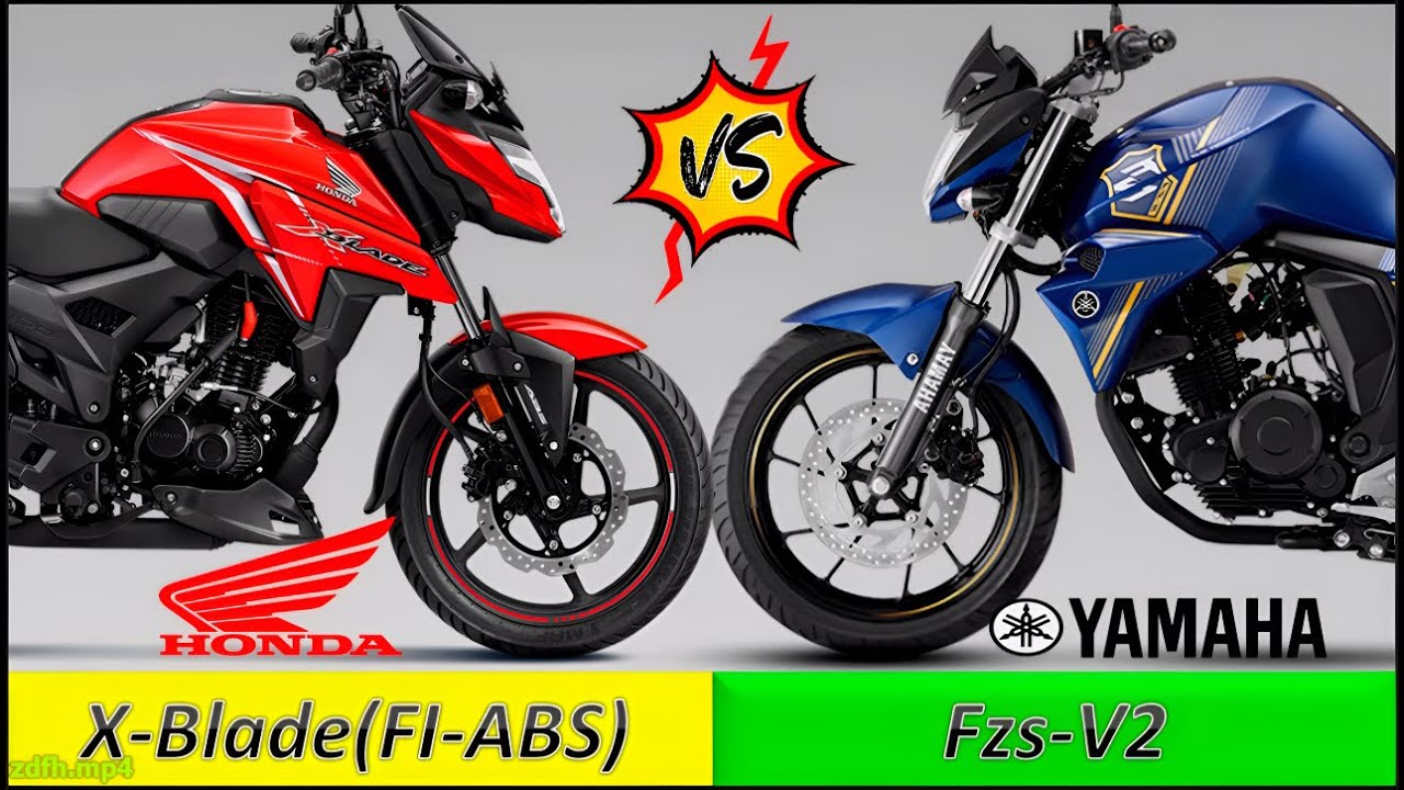 Honda X Blade FI ABS Vs Yamaha FZS Fi v2 Comparison Specs.
