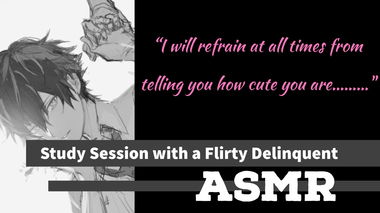 [ASMR] Study Session With a Flirty Delinquent