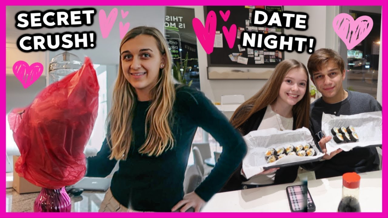 SECRET CRUSH GAVE HER FLOWERS & ROMANTIC DATE NIGHT!!