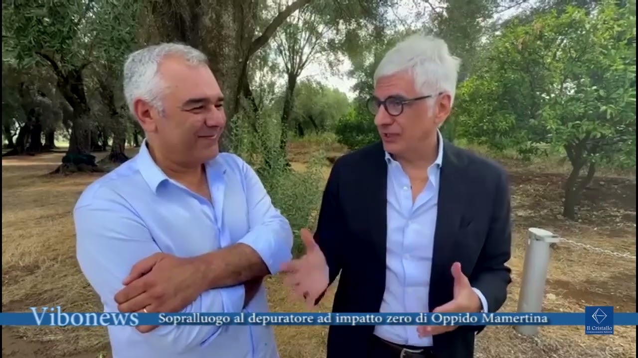 Sopralluogo al depuratore ad impatto zero di Oppido Mamertina