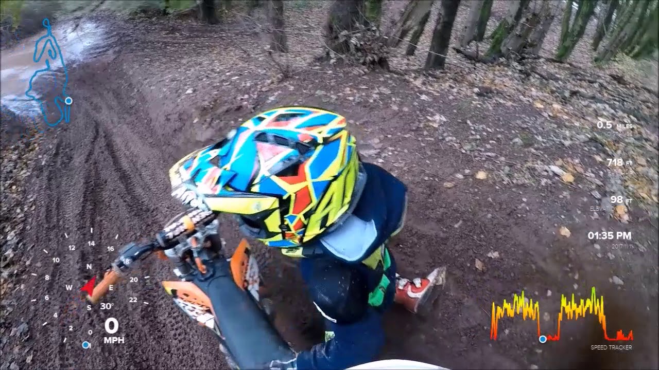 Following Hayden at Tickhill Quarry
