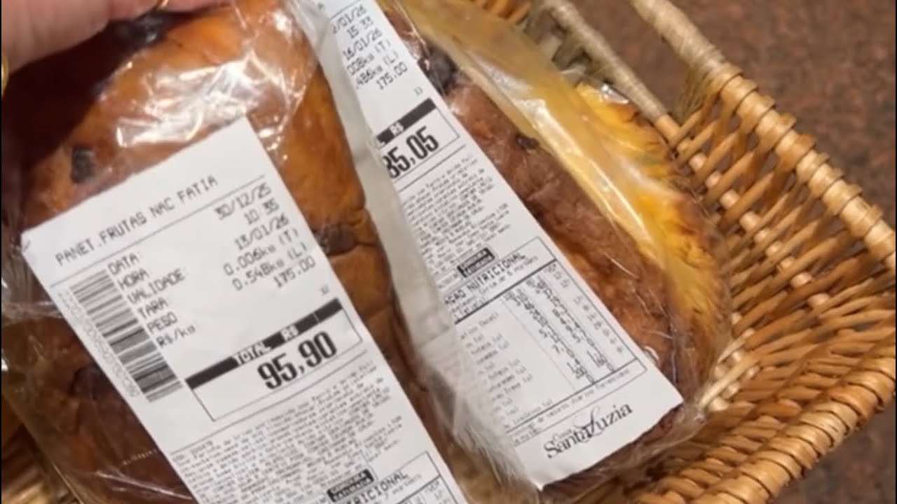 UMA FATIA DE PANETONE R$95,90😱 MERCADO DE RICO EM SÃO PAULO-CASA SANTA LUZIA