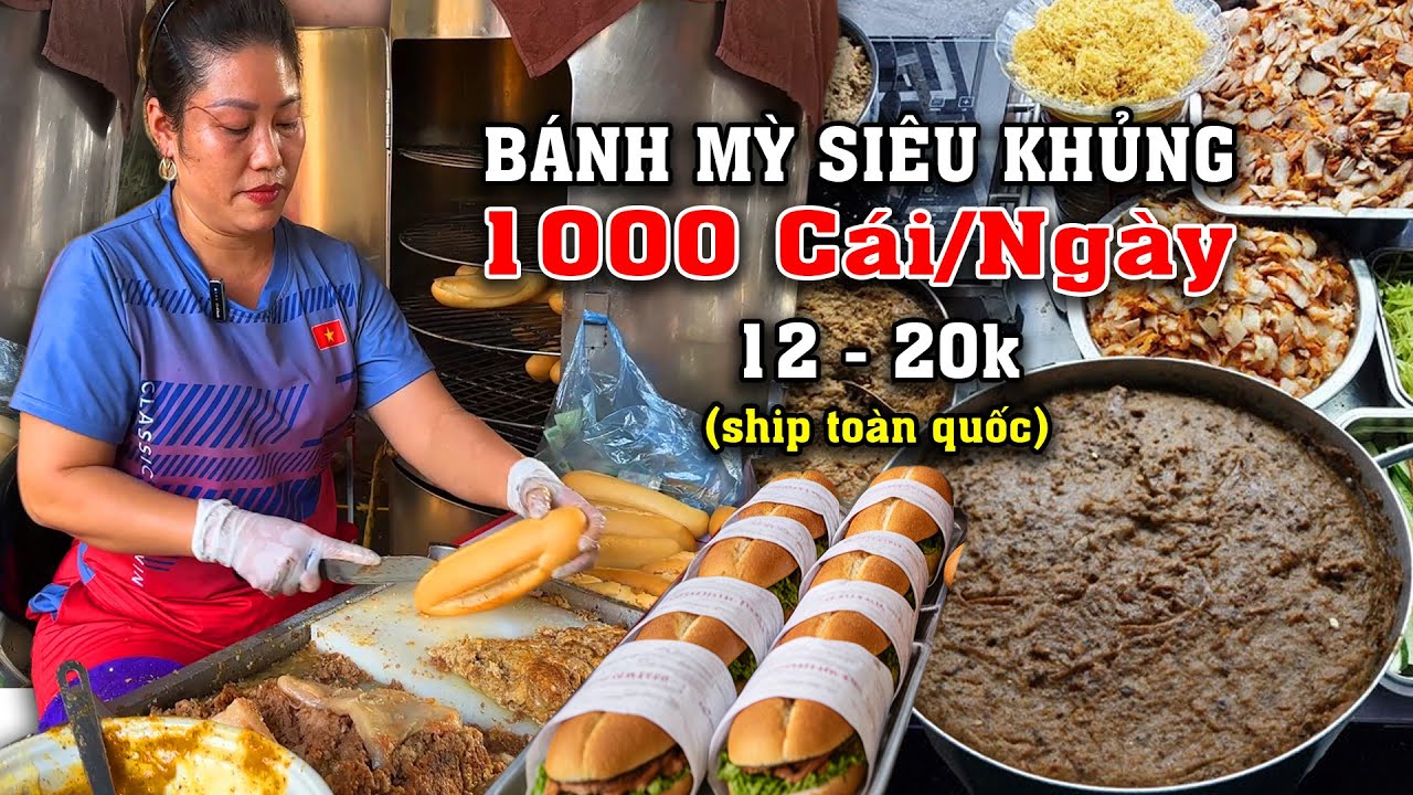 CHỊ GÁI NÓI 1 CÂU NGÀY BÁN HƠN 1000 CÁI BÁNH MỲ SIÊU NGON | Viet Nam Food