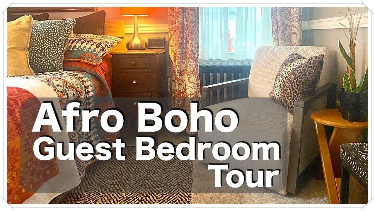 Guest Bedroom Afro Boho Room Tour | 5 Characteristics of the Afro Boho Design Style