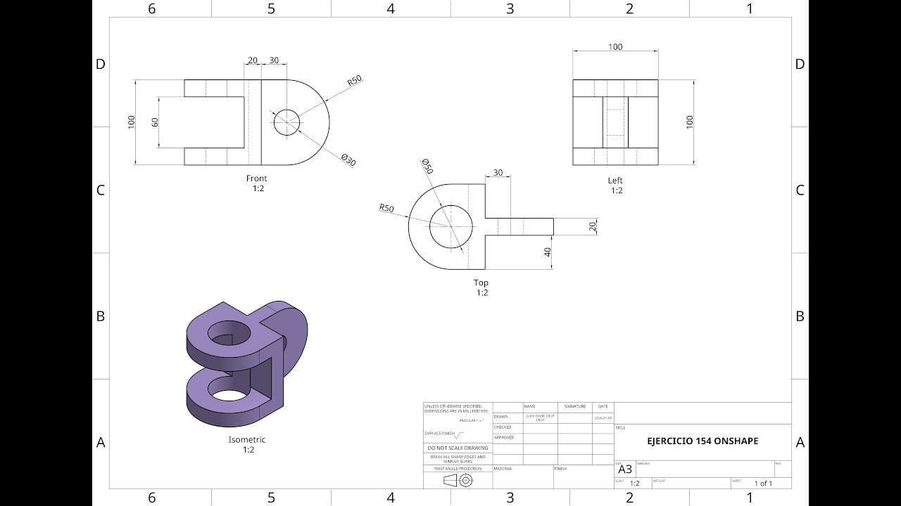 EJERCICIO 154 ONSHAPE