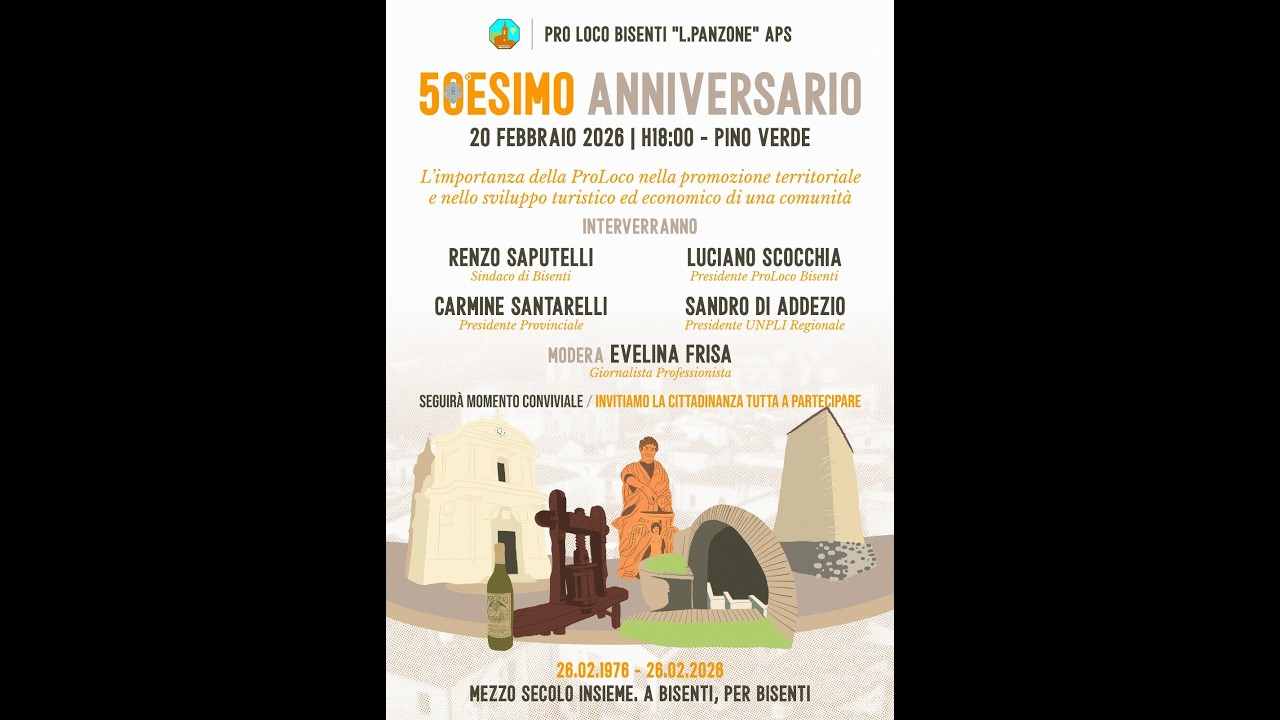 BISENTI   PRO LOCO  50°  ANNIVERSARIO
