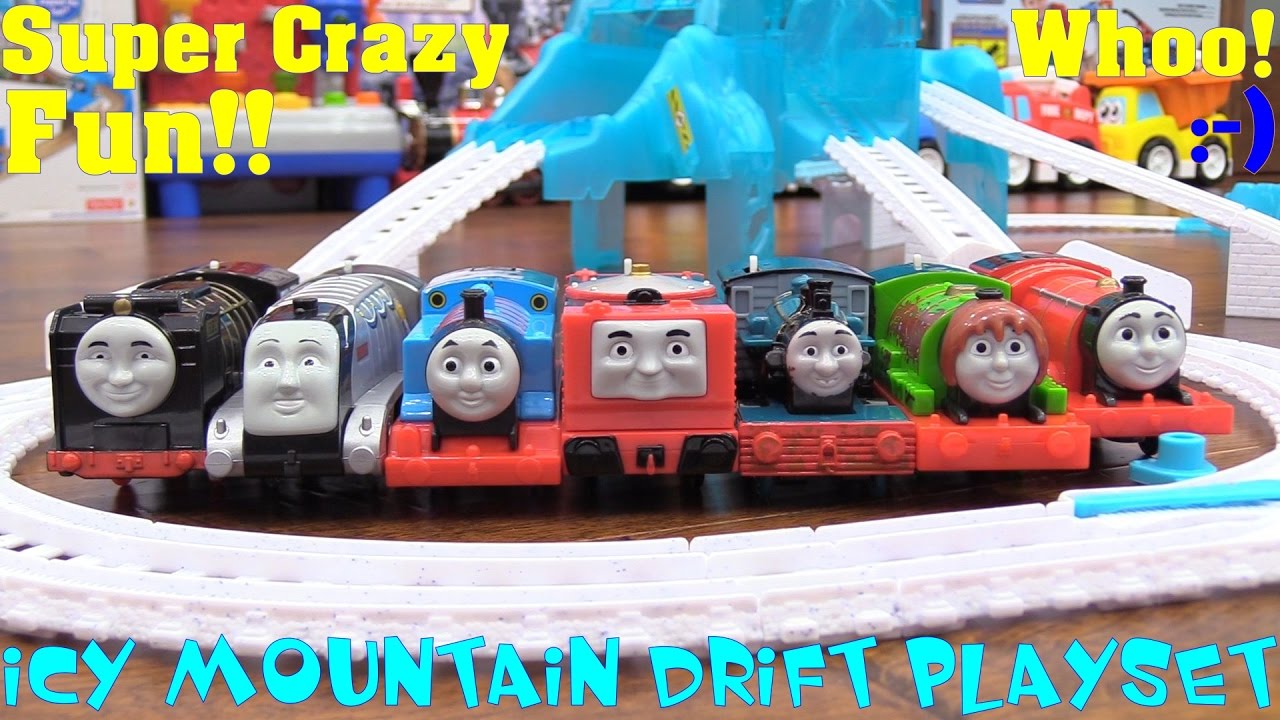 Toy Trains! We Love Thomas & Friends! Icy Mountain Drift Trackmaster Set Playtime Fun!