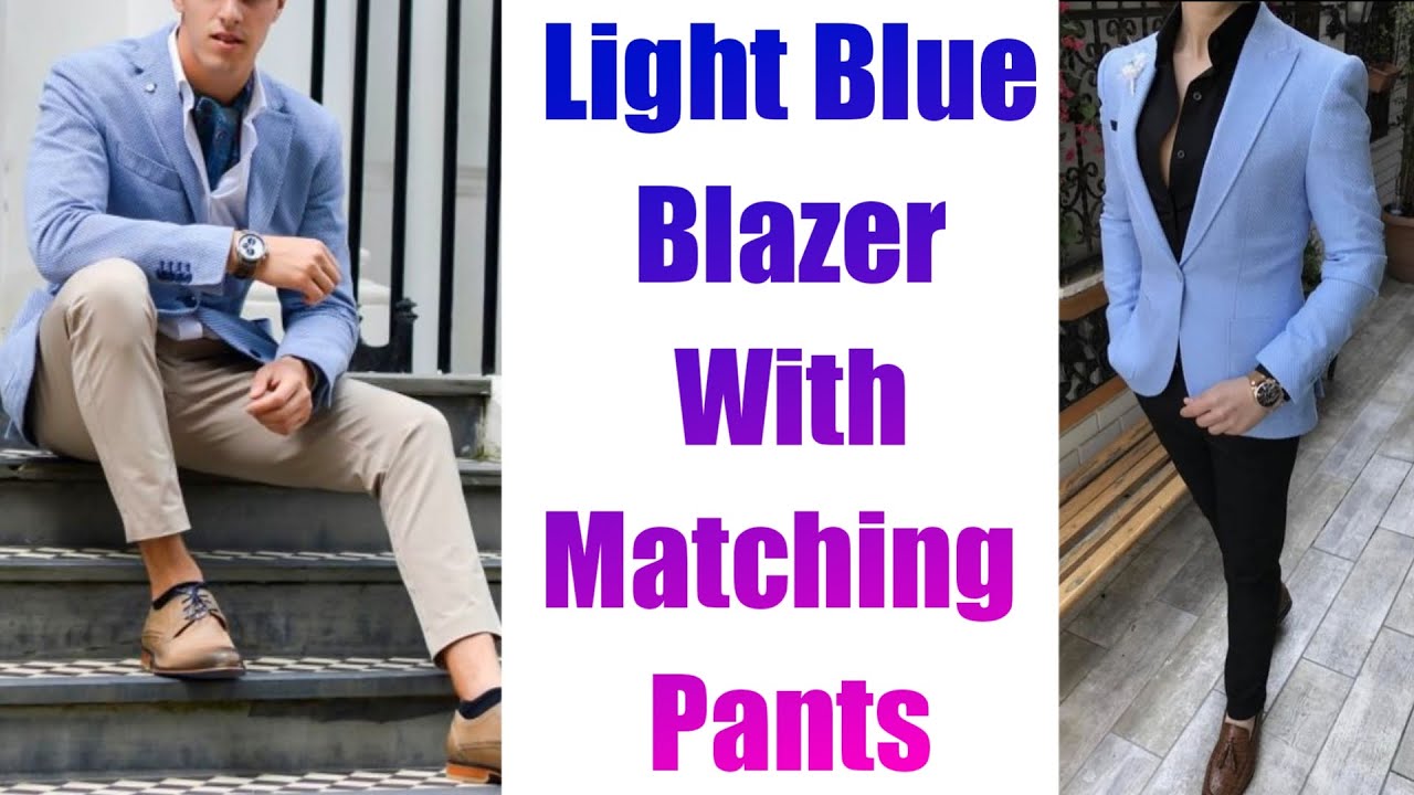 Идеи сочетаний светло-голубого блейзера для мужчин #blazeroutfitideas | Look Stylish