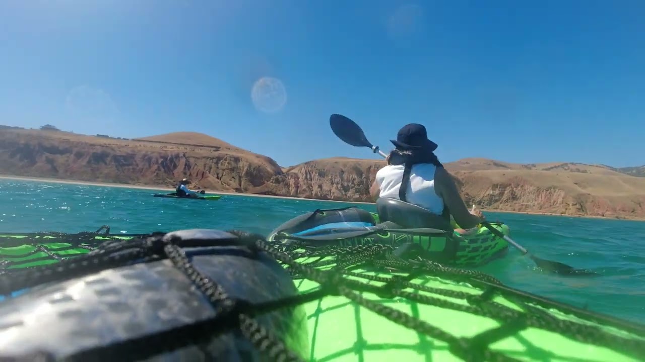 Kayaking along Sellicks Beach South Australia