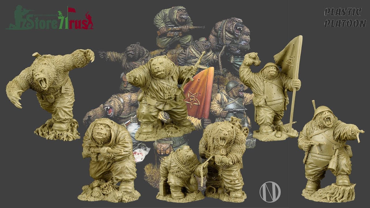 PLASTIC PLATOON - КРАСНАЯ АРМИЯ, МЕДВЕДИ / RED ARMY, BEARS
