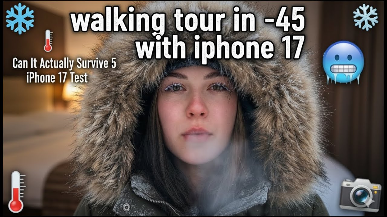 What -47°C Actually Looks Like | iPhone 17 Gimbal Walk [4K Ultra HD fps] | London to Moscow