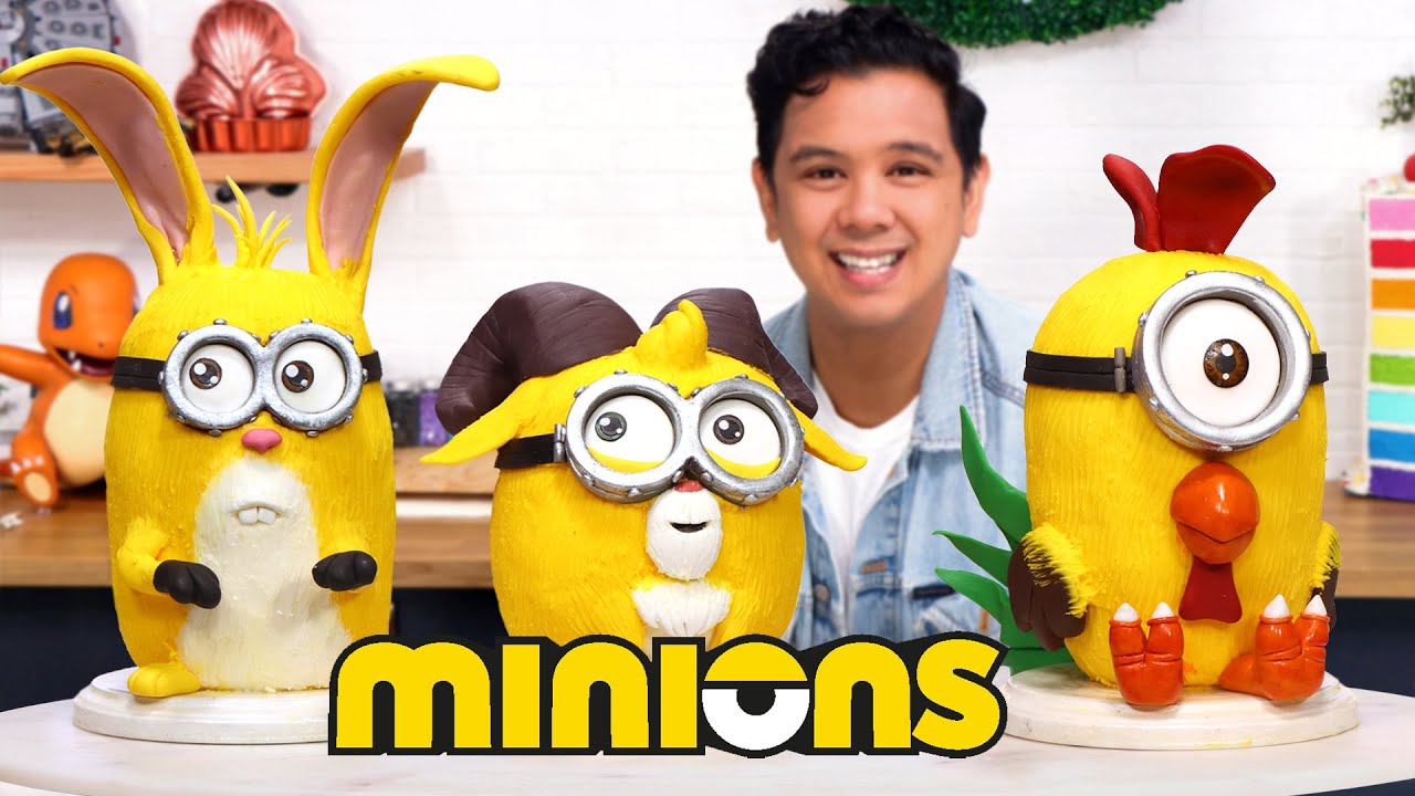 I MADE 3 MINIONS WITH 1 CAKE!