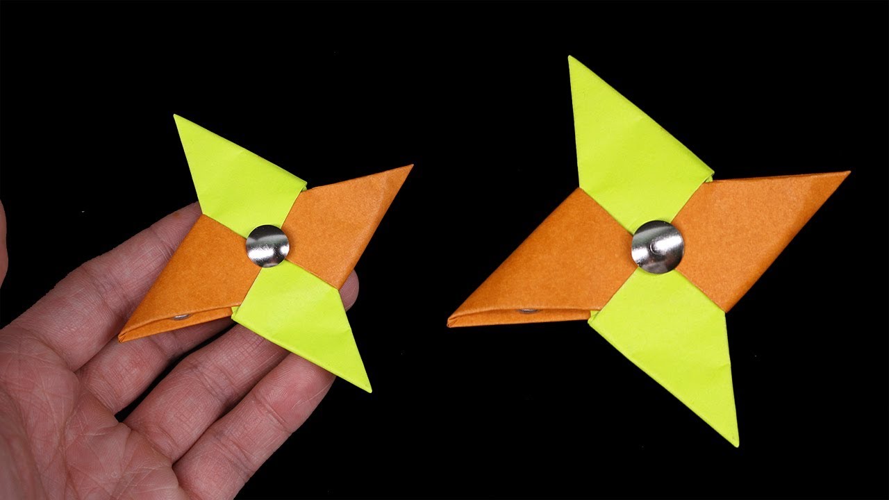 Como fazer um Origami Spinner Origami Estrela Ninja