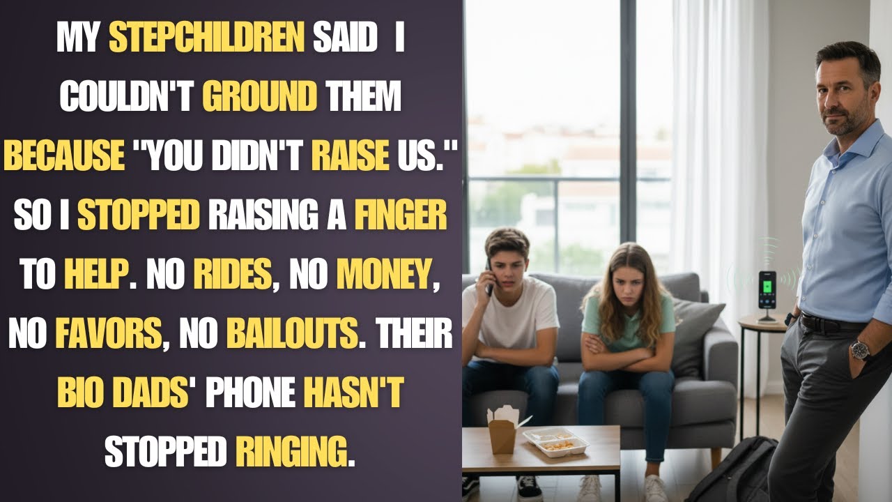 My stepchildren said  I couldn't ground them because 