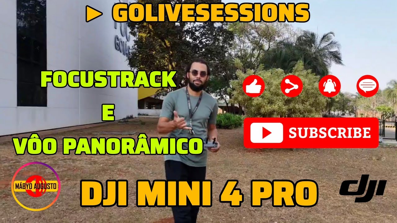 @dji - Testando o NOVO DRONE em dois modos de vôo: FOCUSTRACK e PANORÂMICO 