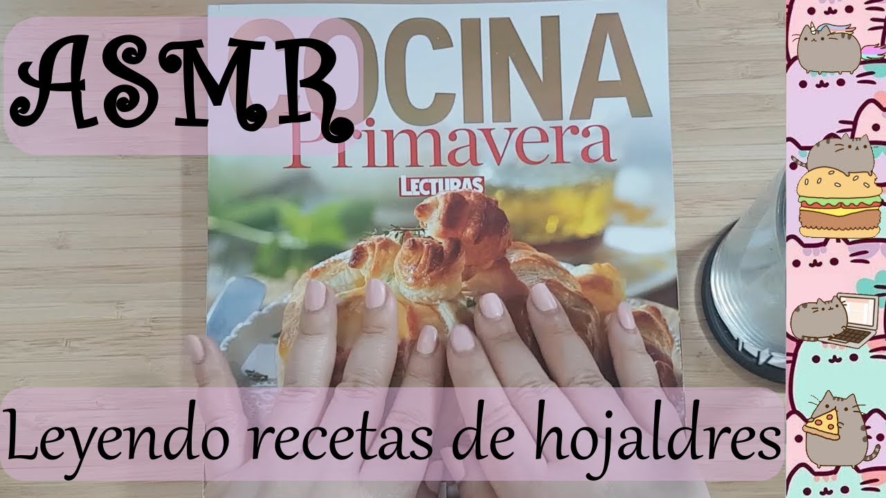 ASMR (Español): leyendo recetas de cocina de primavera