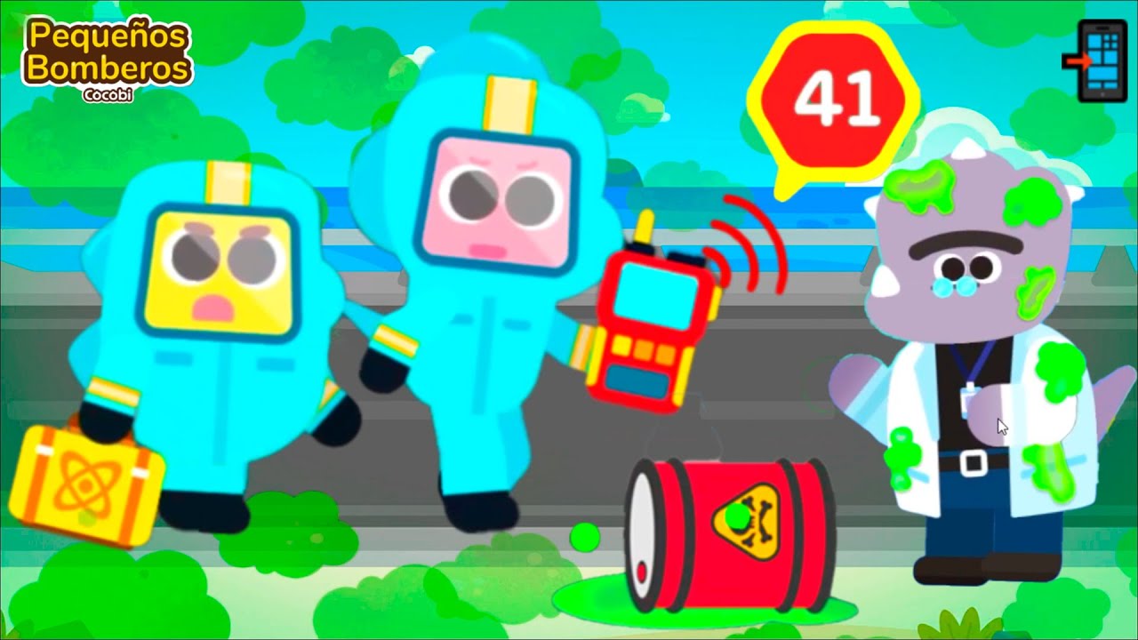 MISIONES de RESCATE con COCO y LOBI 📲 APP PEQUEÑOS BOMBEROS COCOBI