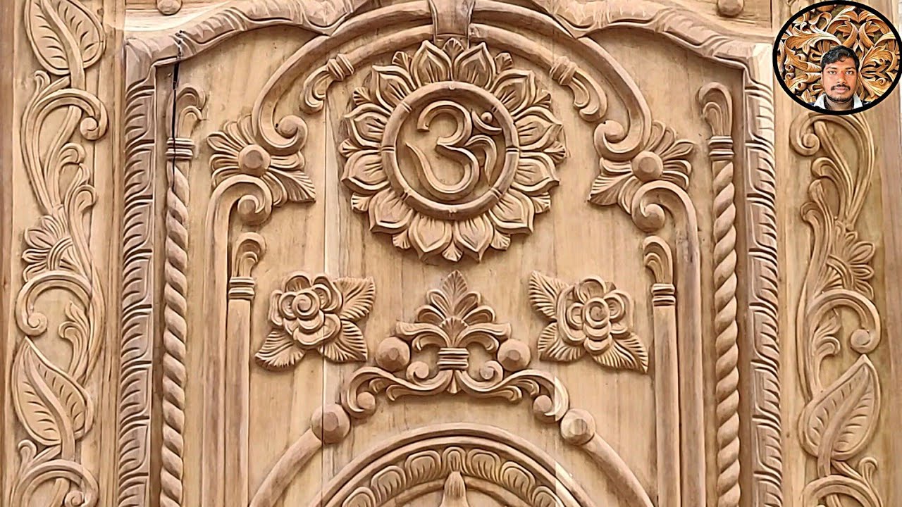 full work main door design wood work 😀 look is different wood carving mahendra ap ❤️