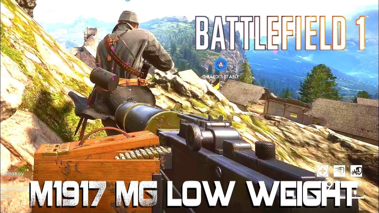 Battlefield 1 - M1917 MG с малым весом