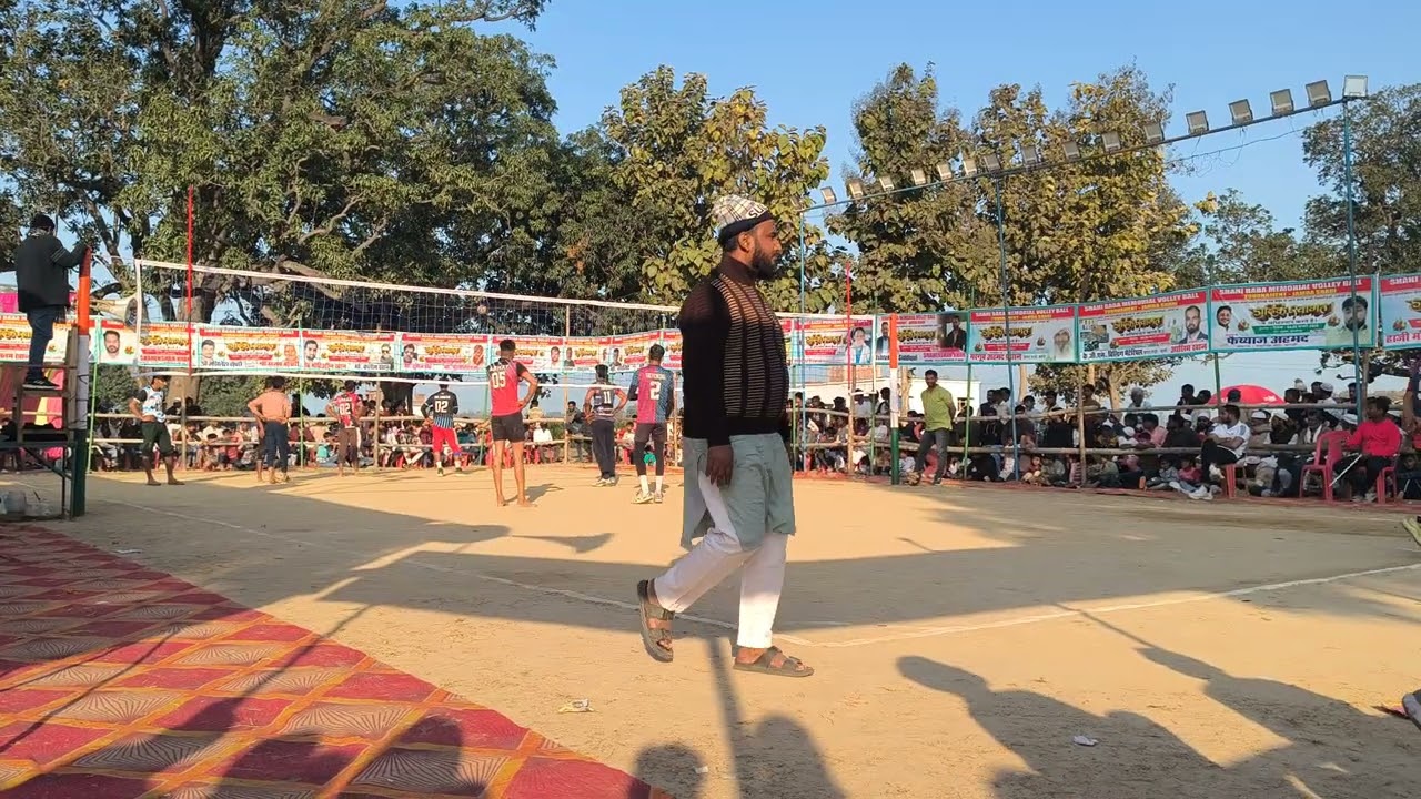 All india volleyball tournament match in jamda Shahi Jamda Shahi vs Faizabad { set-3}#volleyball 