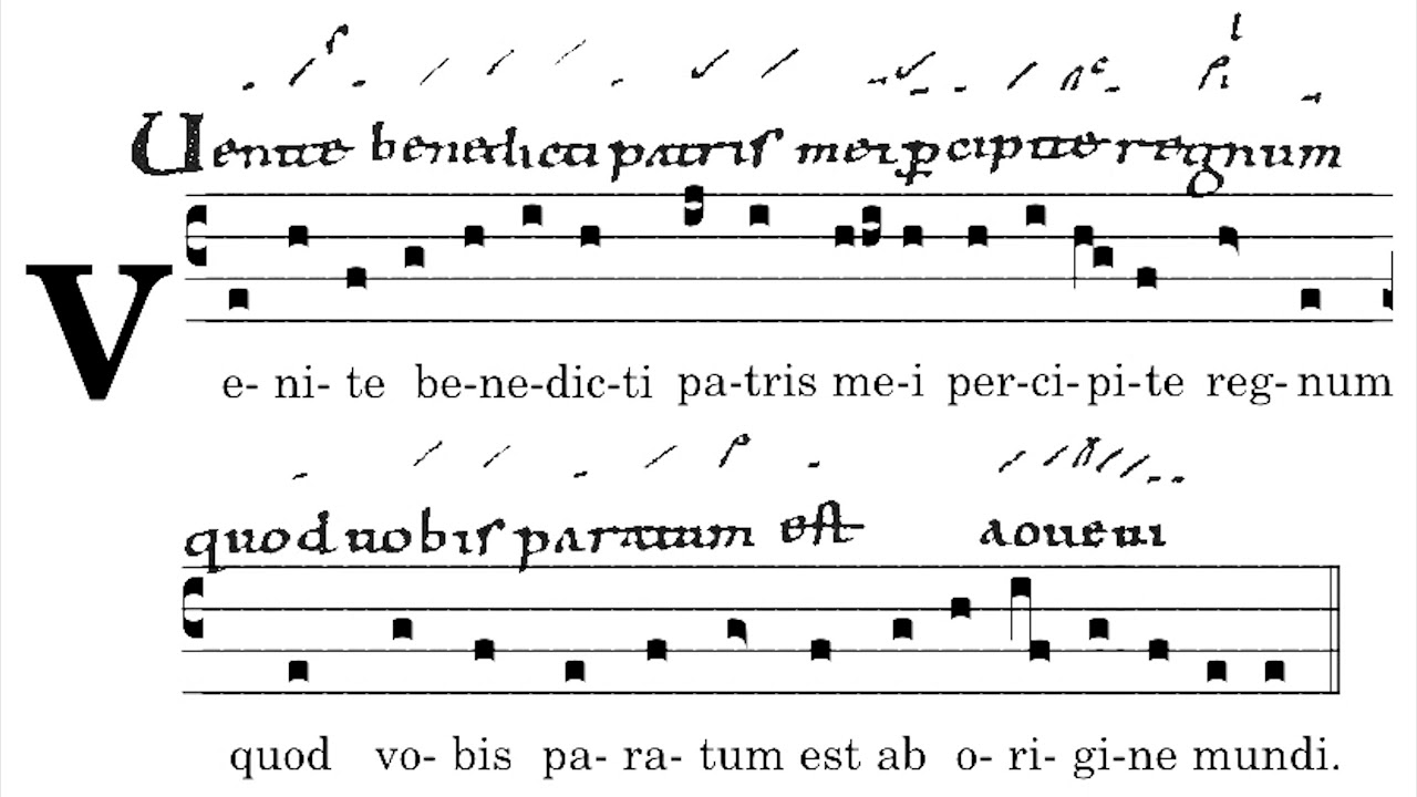 Venite Benedicti, Antiphon
