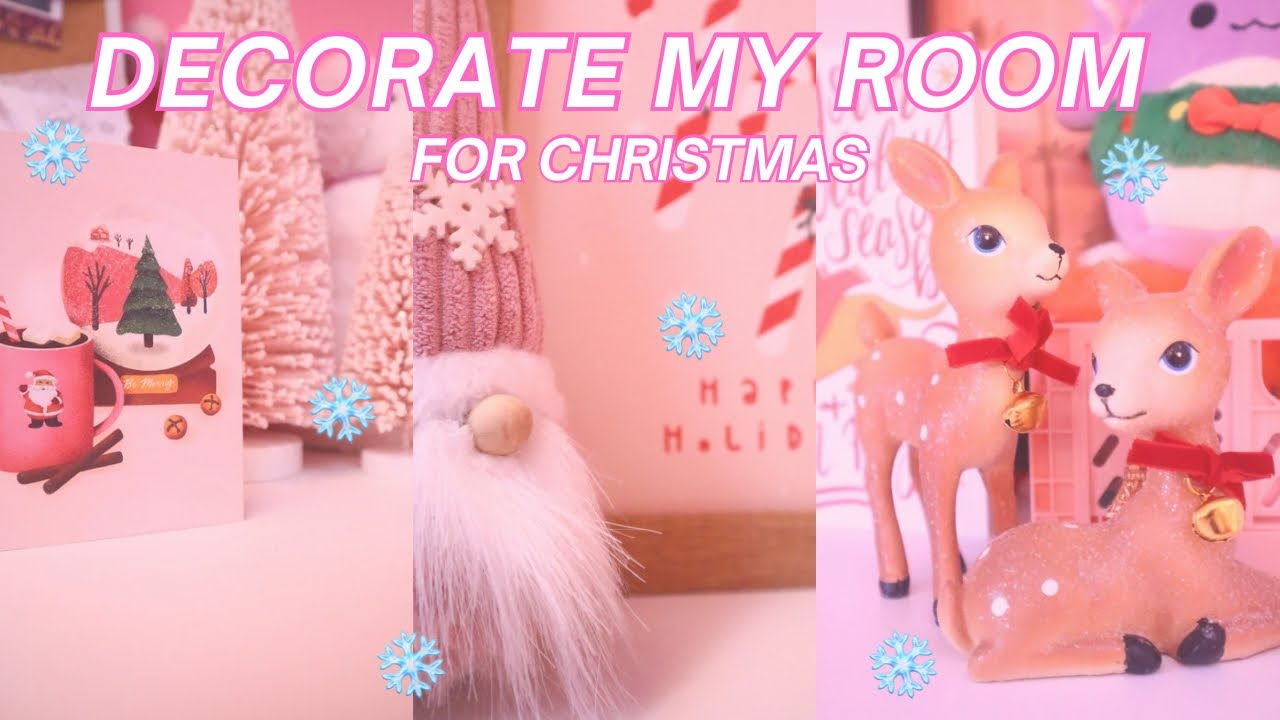 CHRISTMAS ROOM MAKEOVER 🎀❄️ Decorate with me for Christmas