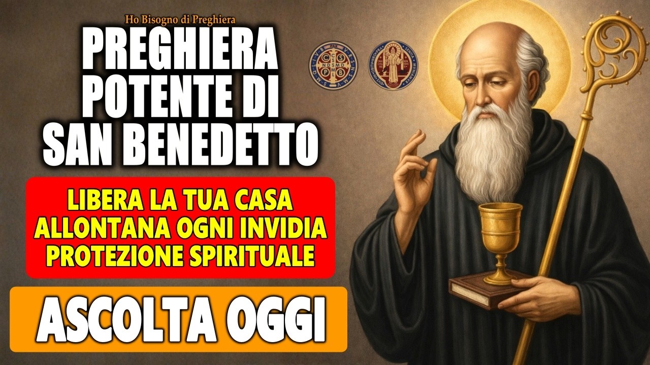 🛑 PREGHIERA A SAN BENEDETTO PER LIBERARE LA CASA DA OGNI MALVAGITÀ E INVIDIA