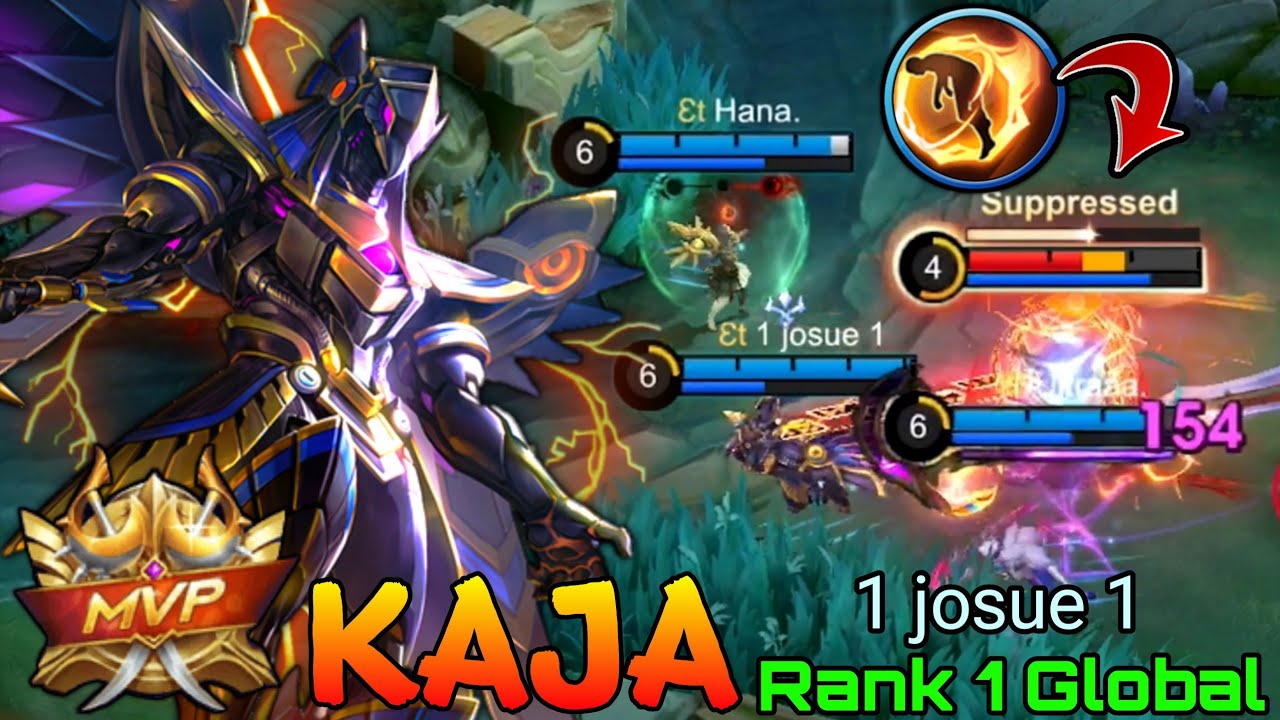 Perfect Gameplay Kaja VS Supreme Enemies - Top 1 Global Kaja by 1 josue 1 - Mobile Legends