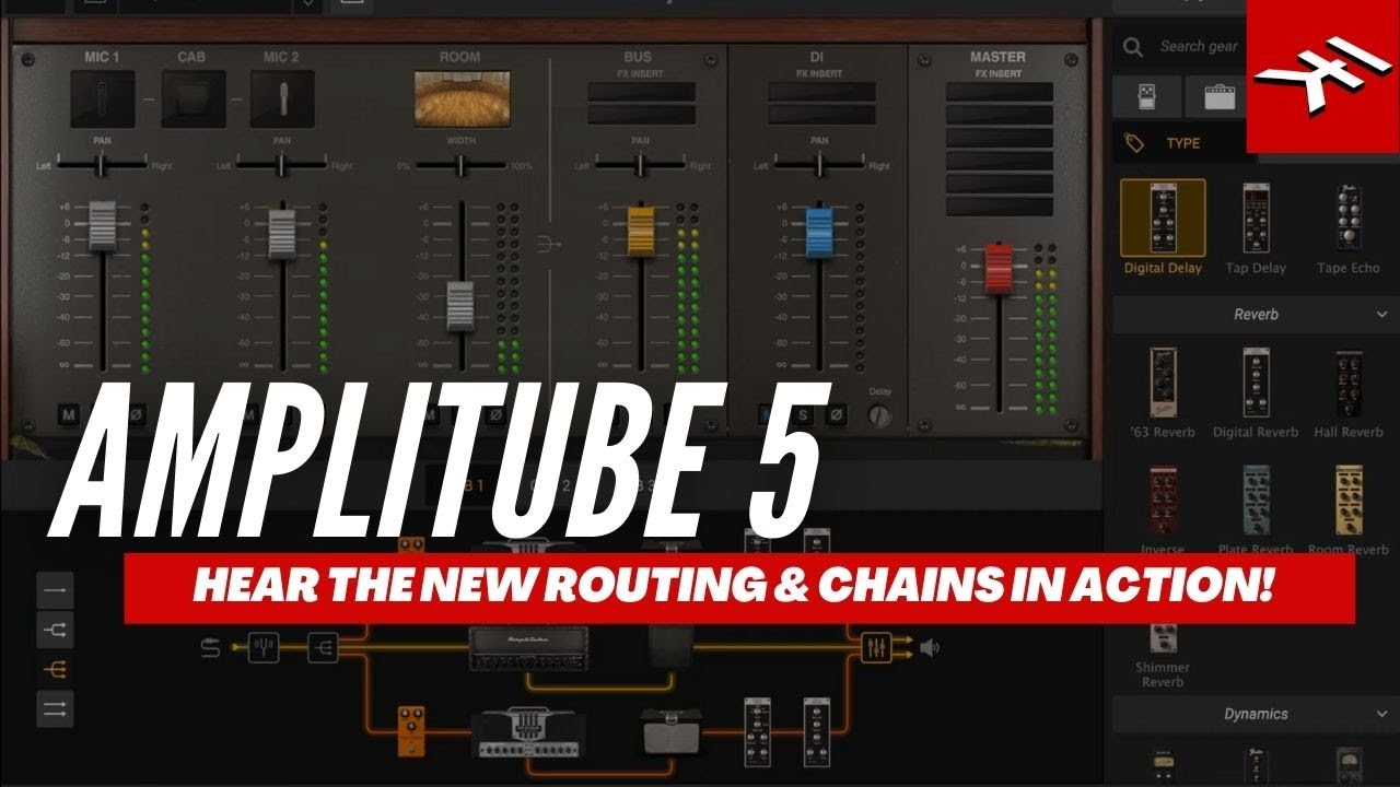 AmpliTube 5 — послушайте новые маршруты и цепи в действии