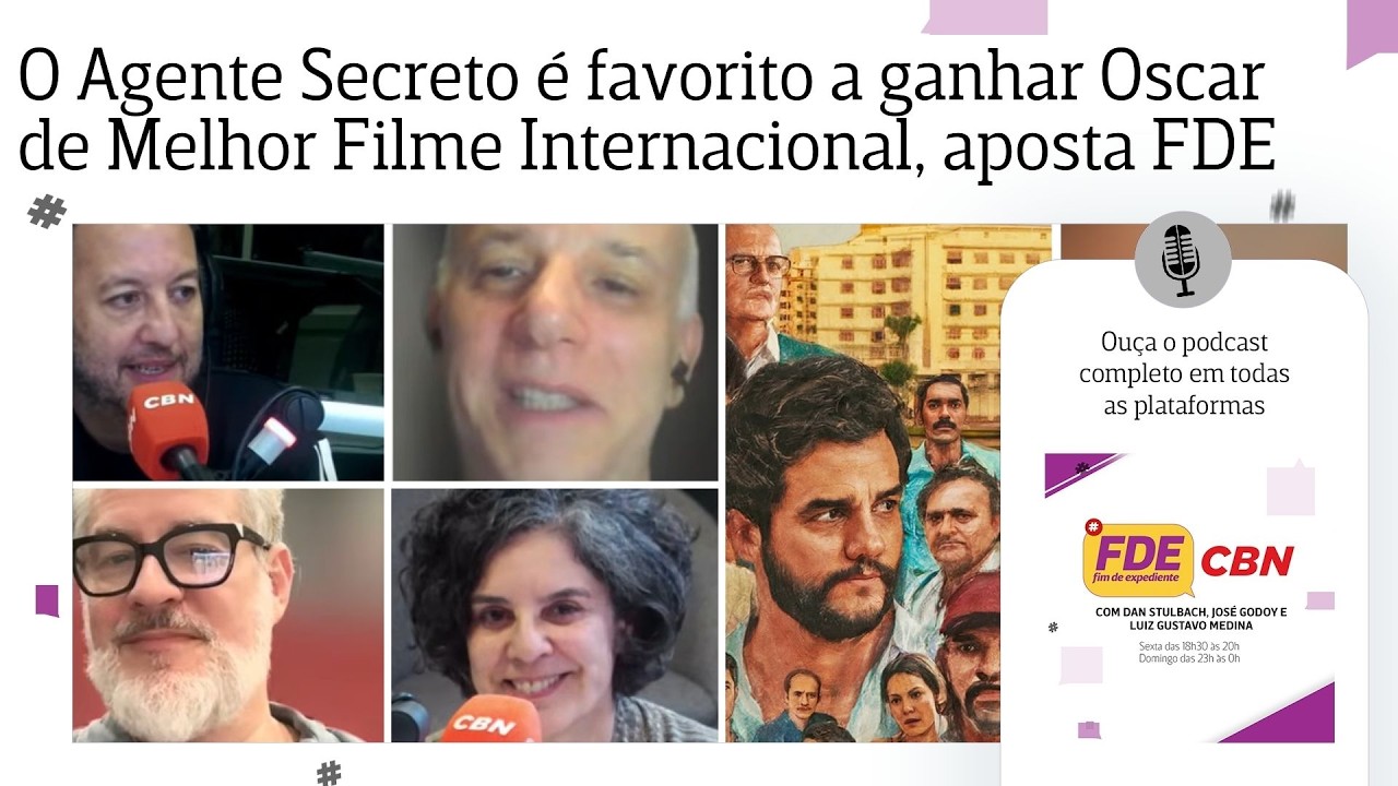 O Agente Secreto é favorito a ganhar Oscar de Melhor Filme Internacional, aposta 'Fim de Expediente'