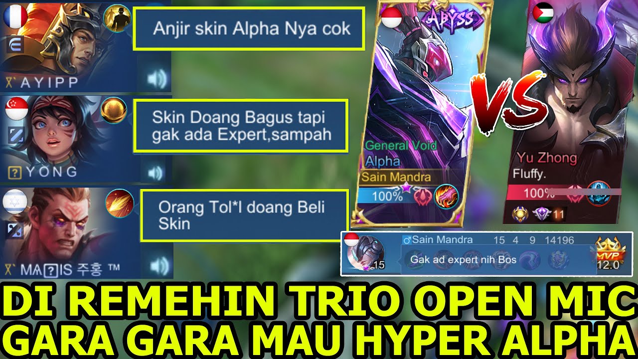 REAKSI TRIO PUBLIK OPEN MIC KETIKA MELIHAT SKIN TERMAHAL KU ! GILA GW DI KATAIN SULTAN TOL*L