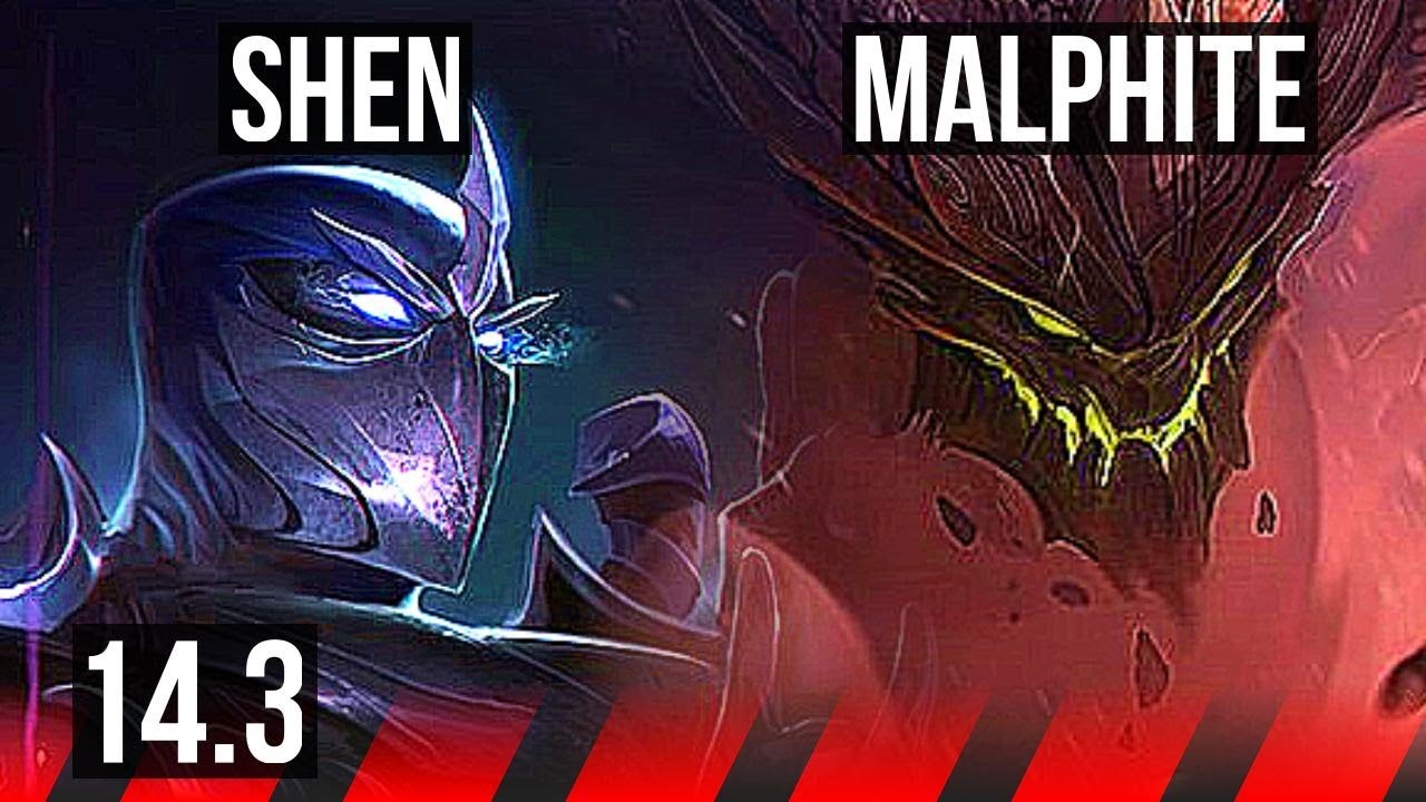 SHEN vs MALPH (TOP) | 1100+ games, 7/2/9 | EUW Master | 14.3