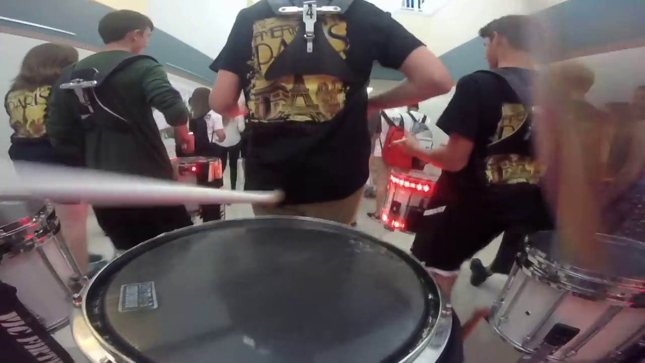 Epic High School pep rally snare cam
