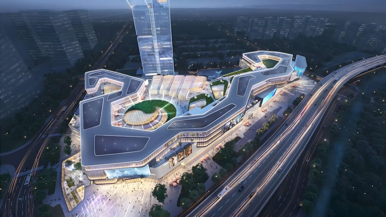 Roaming Animation Of Commercial Complex