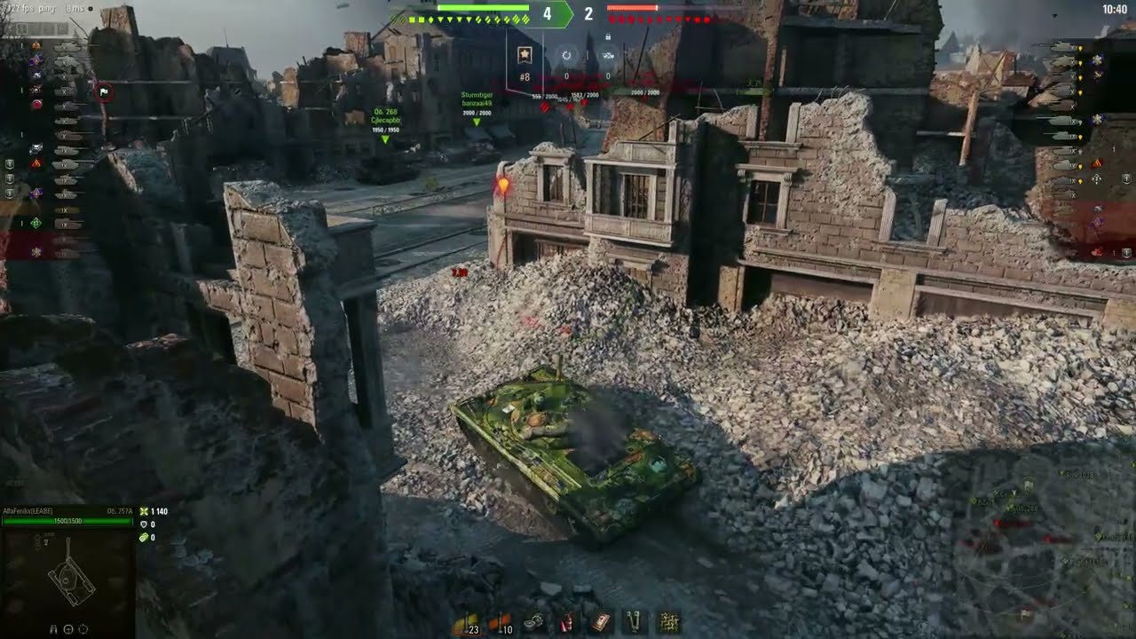 Мир Танков/WOT Шестой бой на об.757а -