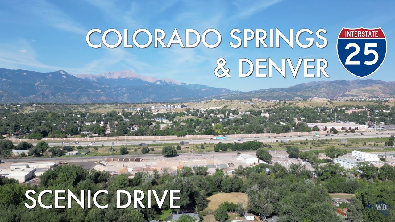 Driving from Colorado Springs to Denver, Interstate 25, Colorado