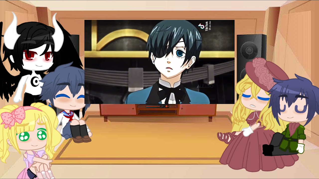 Past black butler reacts || ship: Sebaciel 🖤💙||