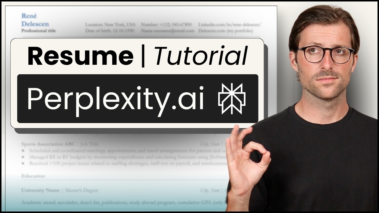 How To Write a Unique Resume Using Perplexity AI | (Free)