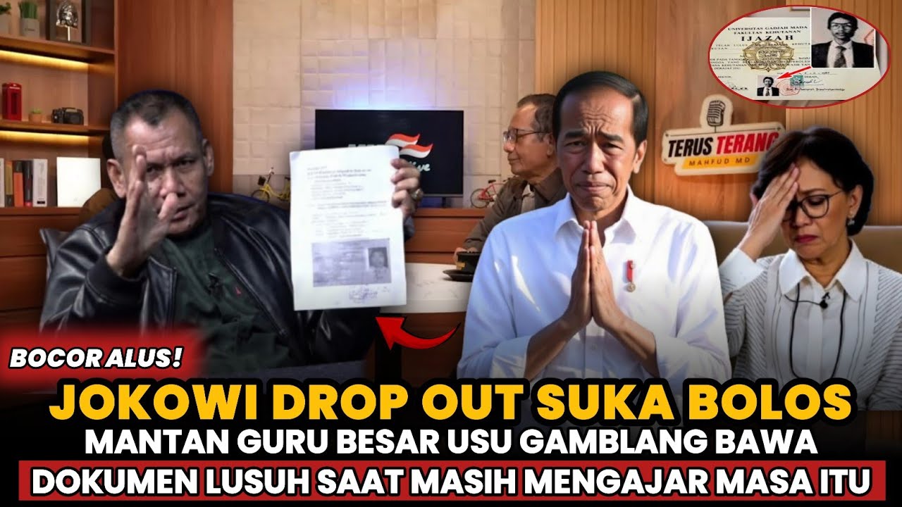 JOKOWI SUKA BOLOS SAMPAI DI DO❗EKS GURU BESAR USU BAWA DOKUMEN LUSUH TEMUAN SAAT MASIH MENGAJAR ‼️