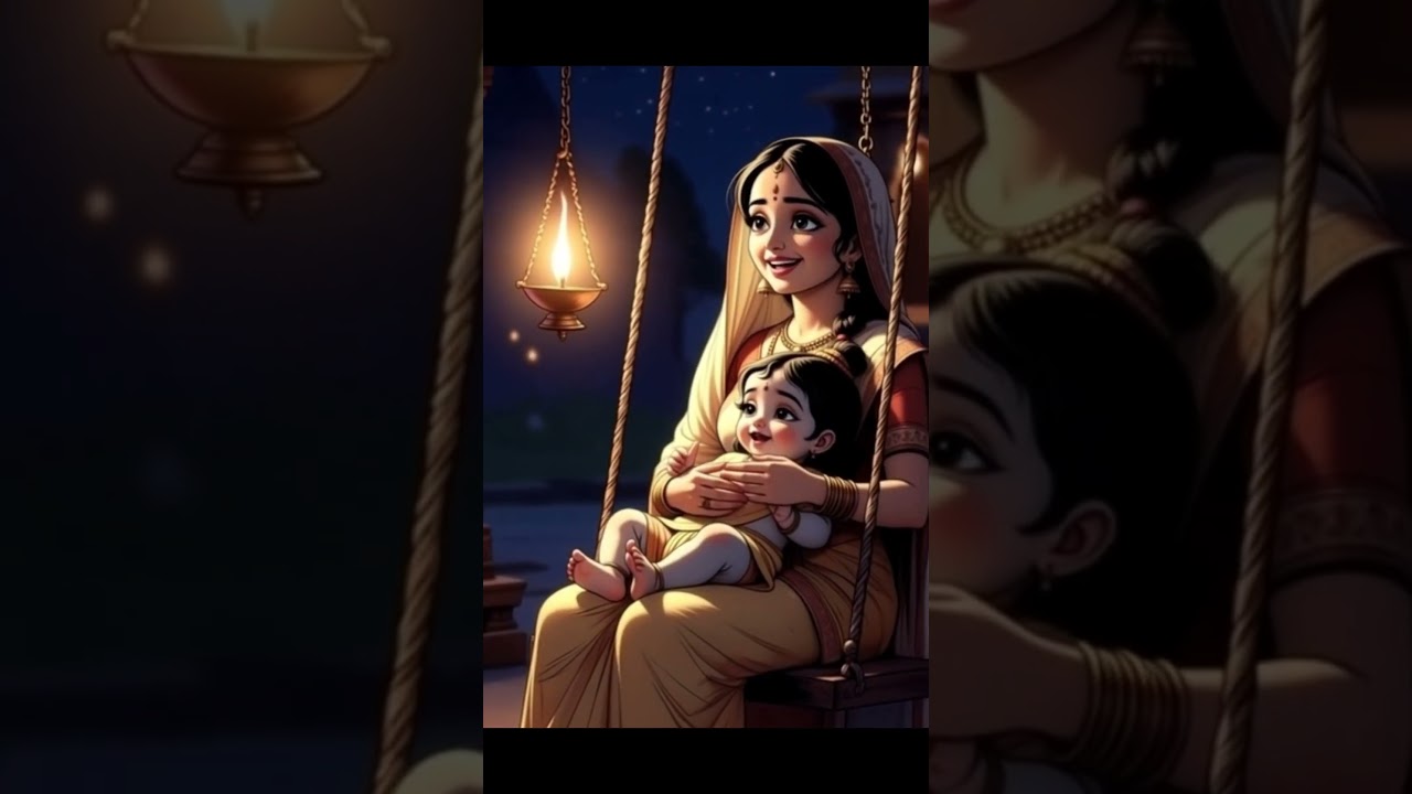 &ldquo;माँ यशोदा की गोद में राम कथा, और उठ खड़े हुए कृष्ण!&rdquo; Krishna Leela || #shorts #viral #ytshorts