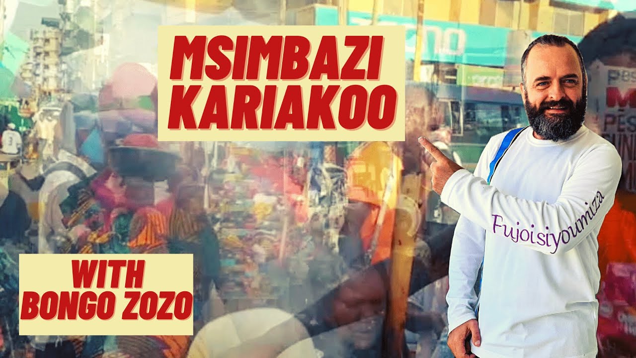 Msimbazi Kariakoo Dar es Salaam Tanzania. RAW FOOTAGE. From Boda Boda (motorbike) African Market