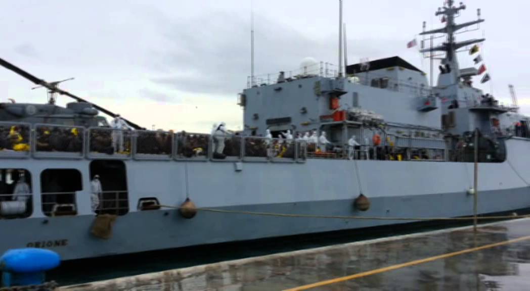 Porto Empedocle, 17 febbraio nave Orione